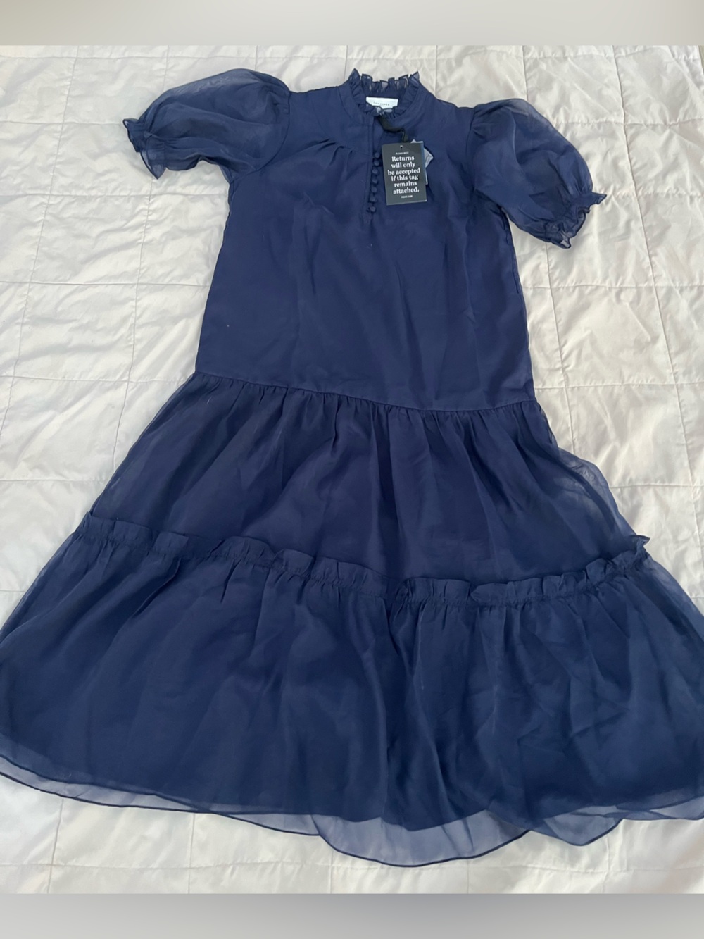 Pomander Place Selena Dress, Navy, Size L, New w Tags